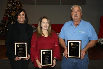Sheila Alston, military affairs assistant, received the Tomica Lowery Memorial Award; Teresa Chase, collections representative, received the Alfredia Owens Member Service Award; and, Timmy Wade, supervisor of operations in Wewahitchka, was presented with the Tony “T-Bone” Turner Hustle Award.